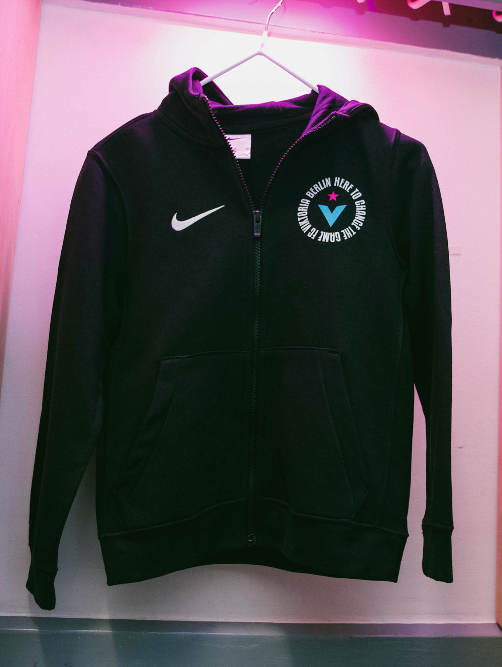 FC Viktoria Zip Hoodie Kids Black
