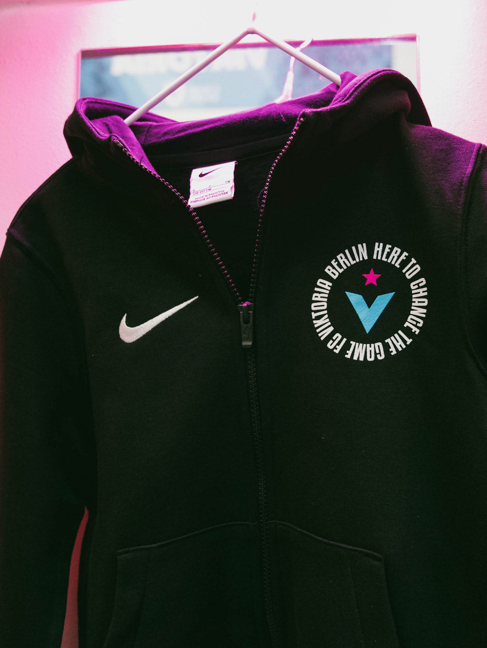 FC Viktoria Zip Hoodie Kids Black