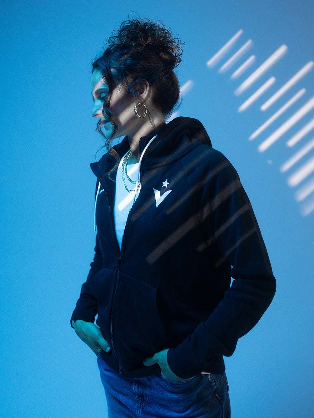 FC Viktoria Zip Hoodie Schwarz