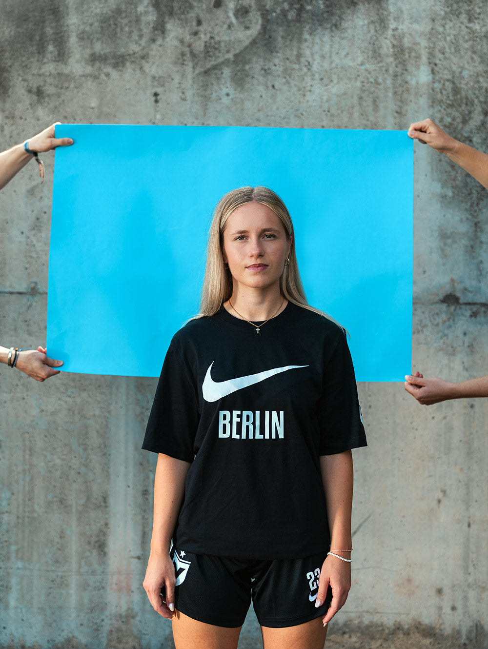 Team Wear T-Shirt Schwarz/Weiß