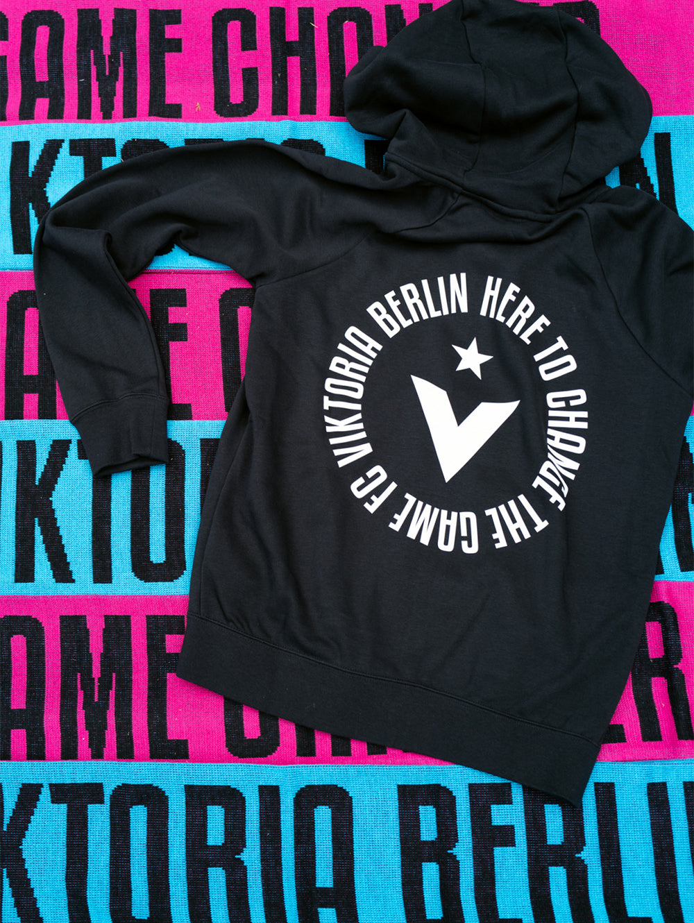 FC Viktoria Zip Hoodie Schwarz