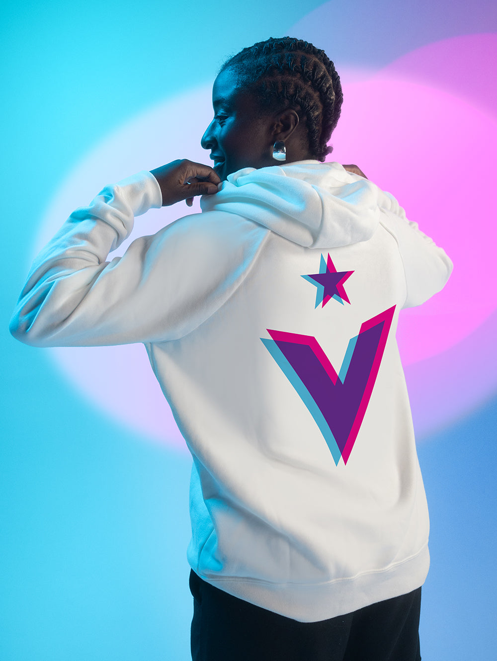 FC Viktoria Hoodie Weiß