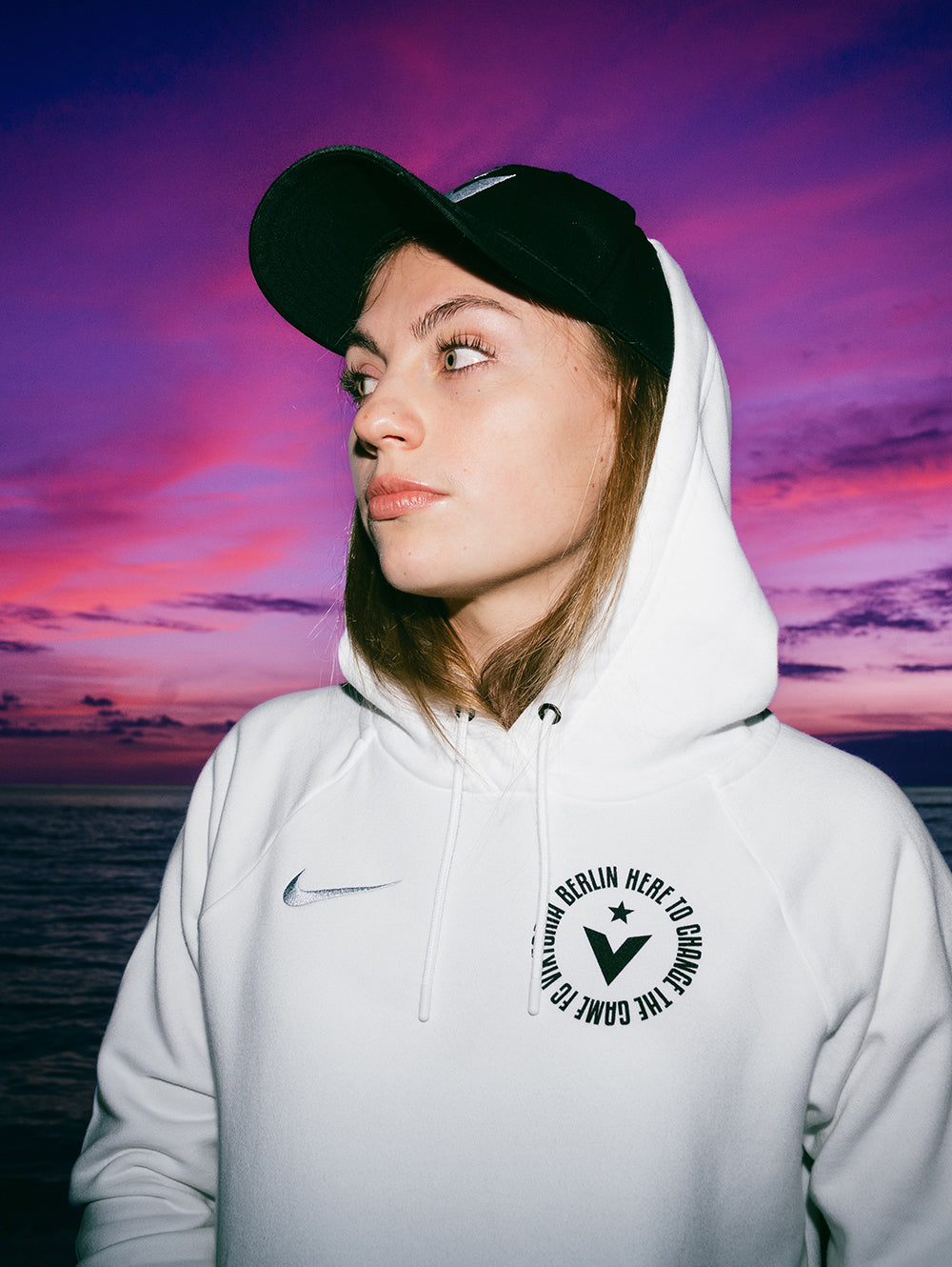 FC Viktoria Hoodie White