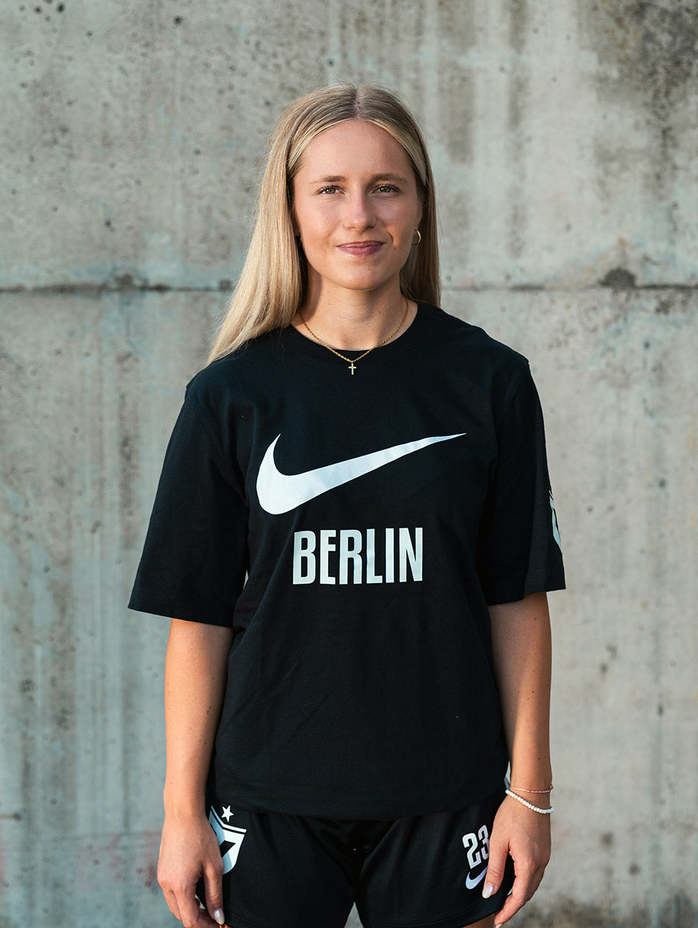 Team Wear T-Shirt Schwarz/Weiß