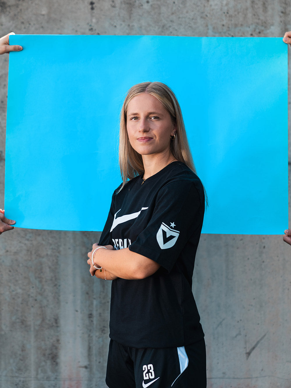 Team Wear T-Shirt Schwarz/Weiß