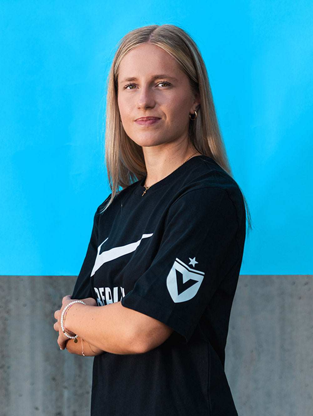 Team Wear T-Shirt Schwarz/Weiß